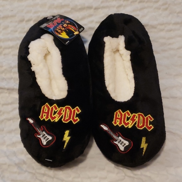 AC/DC | Accessories | Nwt Acdc Sock Slippers Size Small | Poshmark
